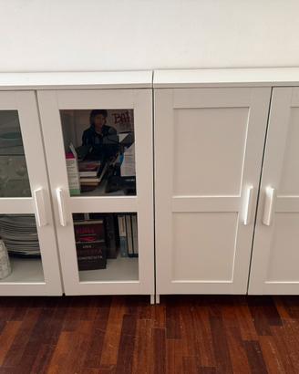Coppia mobili credenza IKEA BRIMNES bianchi