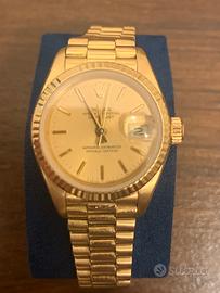 Rolex donna  oro giallo 18 k