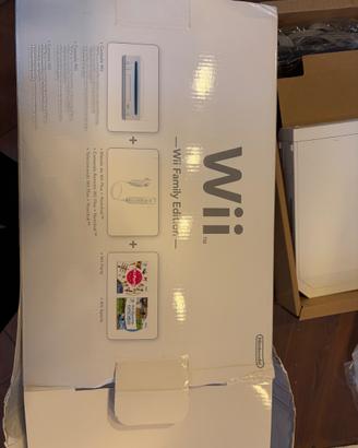 Nintendo Wii con scatola originale e scheda SD