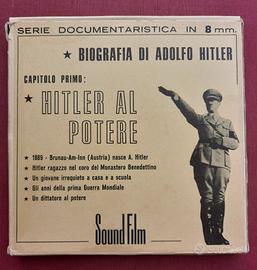 Rarissime bobine in 8 mm biografia A.Hitler