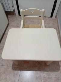 Tavolino con sedia per bambini