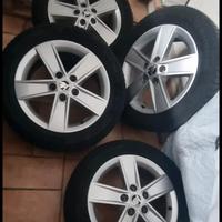 4 Cerchi in lega originali Skoda + 4 gomme