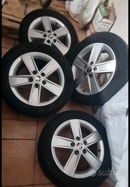 4 Cerchi in lega originali Skoda + 4 gomme