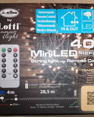 Minilucciole Professionali da 28,5 Mt. 400 Miniled