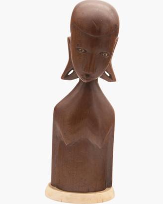 Scultura africana anni ’60 legno pregiato