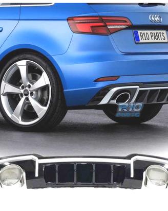 DIFFUSORE AUDI A3 8V SPORTBACK SLINE 16-20 LOOK RS