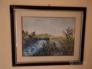 Lotto quadri dipinti ad olio su tela XX secolo