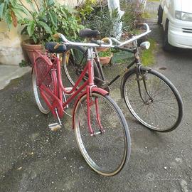 COPPIA BICI VINTAGE-DONNA+UOMO-DA  RICONDIZIONARE