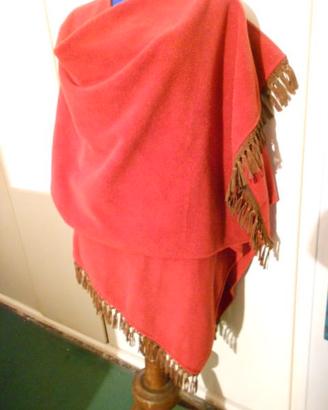 mantella Tecnica nuova pile con frange