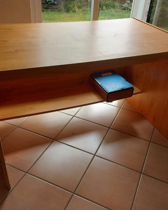Scrivania color legno chiaro 124 x 72cm