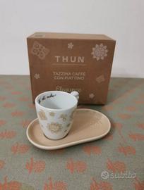 THUN SET 6 TAZZINE DA CAFFE' CON PIATTINO ELEGANCE