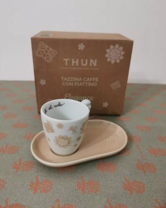THUN SET 6 TAZZINE DA CAFFE' CON PIATTINO ELEGANCE