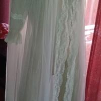 vestaglia bianca velata lunga vintage anni 60