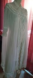 vestaglia bianca velata lunga vintage anni 60