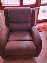 poltrona in pelle elettrica
