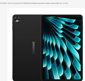 Tablet 12" sottile 10800mAgH 20GB ram e 512GB mem