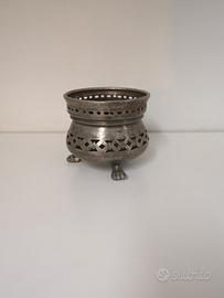 Vaso centrotavola peltro Mauritius vintage