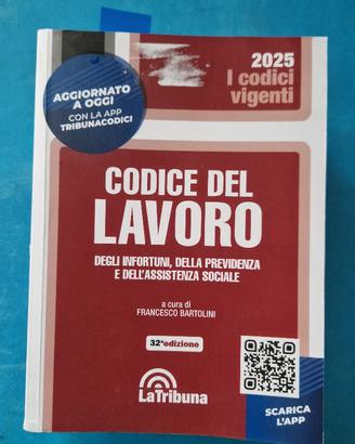 Codice del lavoro la  tribuna  2025