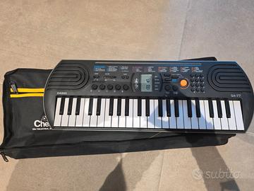 Tastiera portatile casio sa77 con custodia