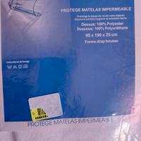 Coprimaterasso singolo impermeabile 90×190 cm