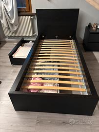 letto ikea 90x200 nero