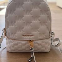 Zaino Michael Kors Donna  Pelle Bianco Logo MK don