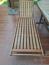 Sdraio da giardino in legno