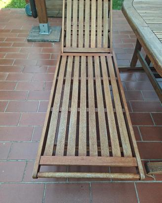Sdraio da giardino in legno