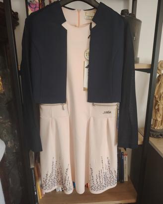 vestitino rosa, con giacchino abbinato, nuovi