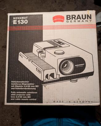 Proiettore diapositive Braun novamat  E 130