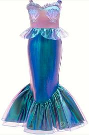 Abito per bambina Sirena Ariel 