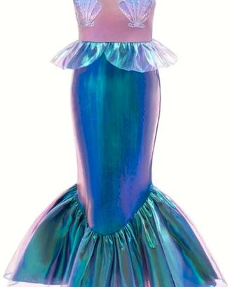 Abito per bambina Sirena Ariel 