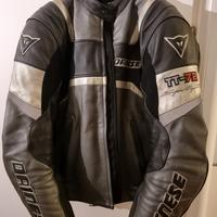 Giacca moto dainese in pelle tt-72 tg48 come nuova
