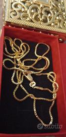 Collana Unisex PlaccataOro18k Gold Filled cm75