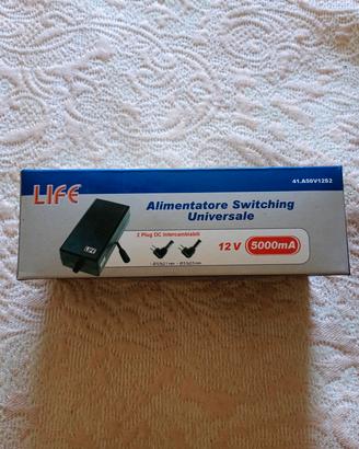 Alimentatore LIFE 12V 5A - Nuovo box aperto