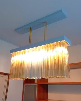 Lampadario Trilobi in vetro di Murano di Venini