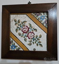 Piastrelle maioliche fine '700 .