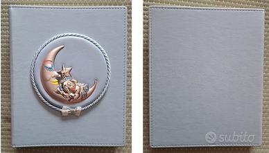 Album fotografico "ARGENTI" pelle colore azzurro