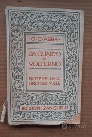 Vecchio libro "Da Quarto al Volturno"