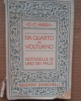 Vecchio libro "Da Quarto al Volturno"