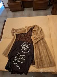 Pelliccia visone color champagne