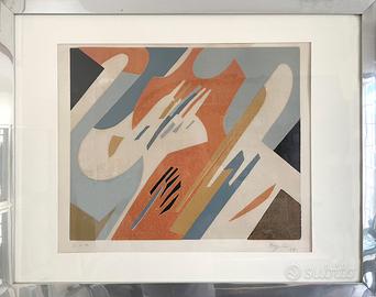 Bozzolini xilografia 1958 firmata datata numerata