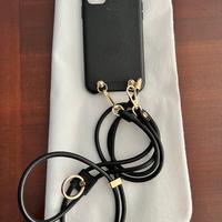 Cover in pelle nera per IPhone 11