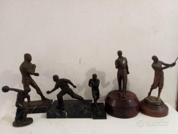 sculture sportive bronzo antiche