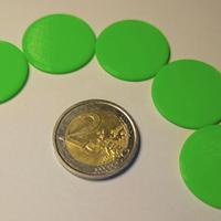 Kit 5 monete dimensioni 2€ per carrelli spesa 