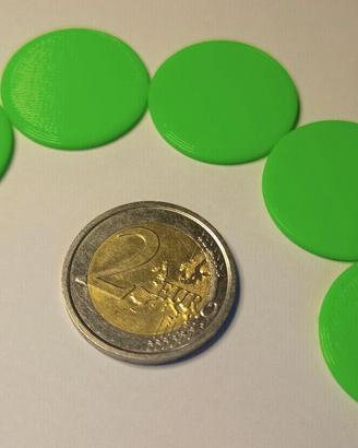 Kit 5 monete dimensioni 2€ per carrelli spesa 