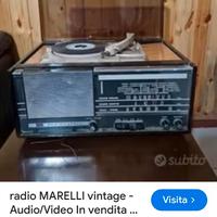 Radio giradischi radio Marelli vintage