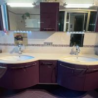 Mobile Laccato viola Bagno Azzurra