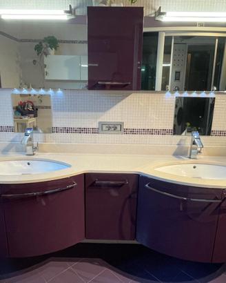 Mobile Laccato viola Bagno Azzurra