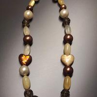 Collana con Perle e Pietre Decorative